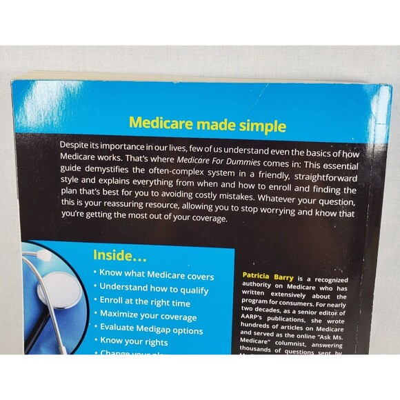 Medicare For Dummies AARP PAPERBACK – 2021 by Patricia Barry 4th Edition - Picture 5 of 14